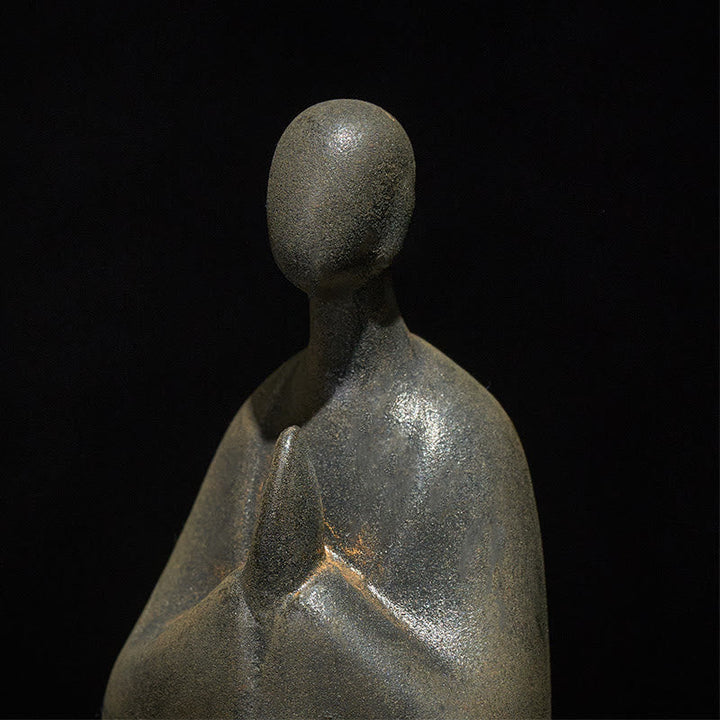Statuen Buddha Formlos Eisen Rost Wohnzimmer