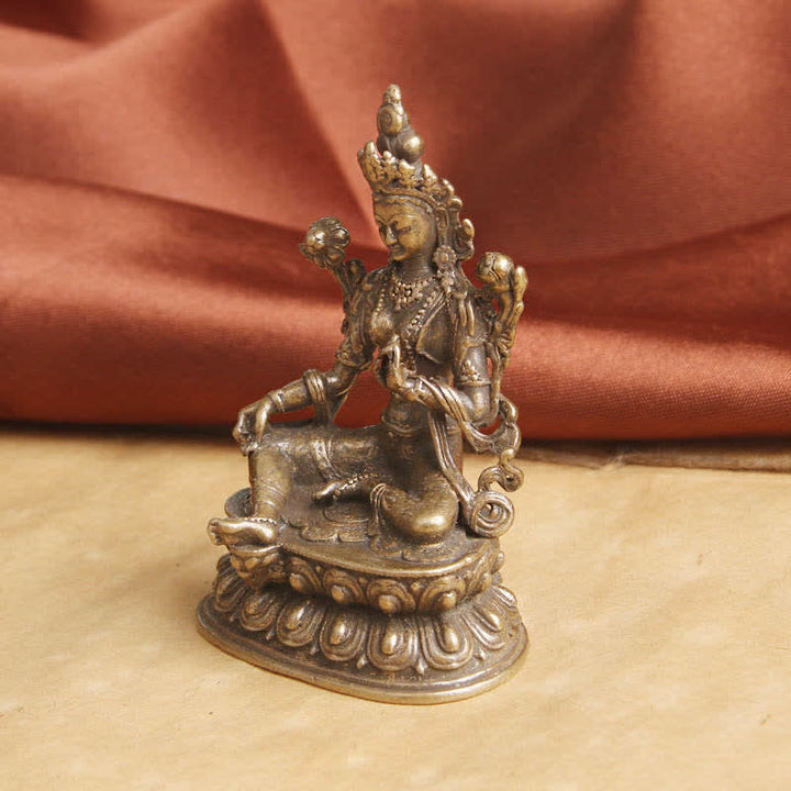Tara Grün Kupfer Statue Geschenk