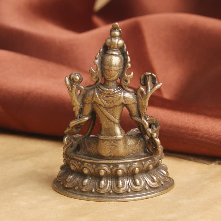 Tara Grün Kupfer Statue Wohnzimmer