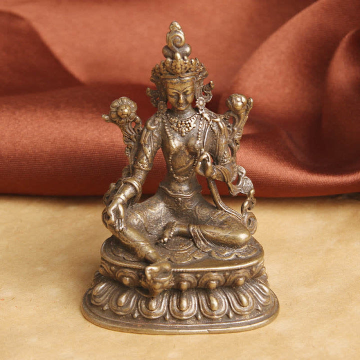 Tara Grün Kupfer Statue
