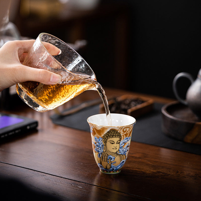 Teebecher Fliegende Apsara Dunhuang Keramik Geschenk