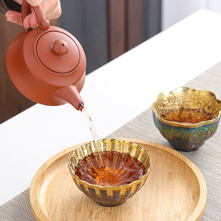 Teebecher Keramik Bunt Vintage Gaiwan