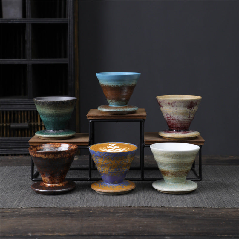 Teebecher Porzellan Vintage Espresso Keramik Gaiwan
