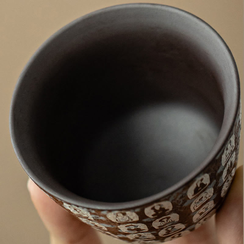 Teebecher Porzellan Buddha Poesie Keramik Geschenk