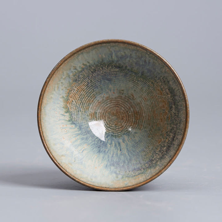 Teebecher Porzellan Hanfu Mädchen Ru-Brennofen Gaiwan