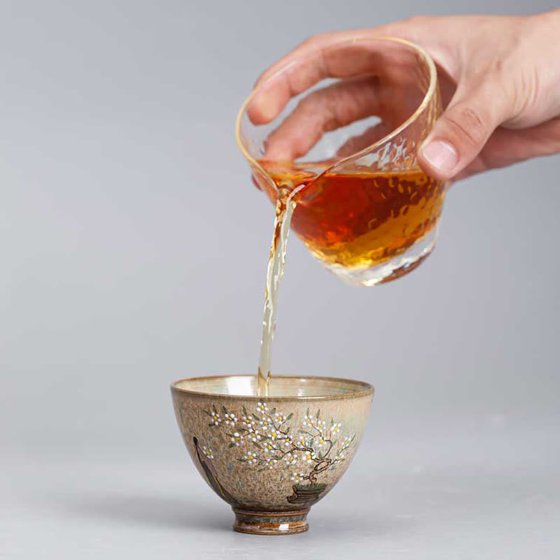 Teebecher Porzellan Hanfu Mädchen Ru-Brennofen Teezeremonie