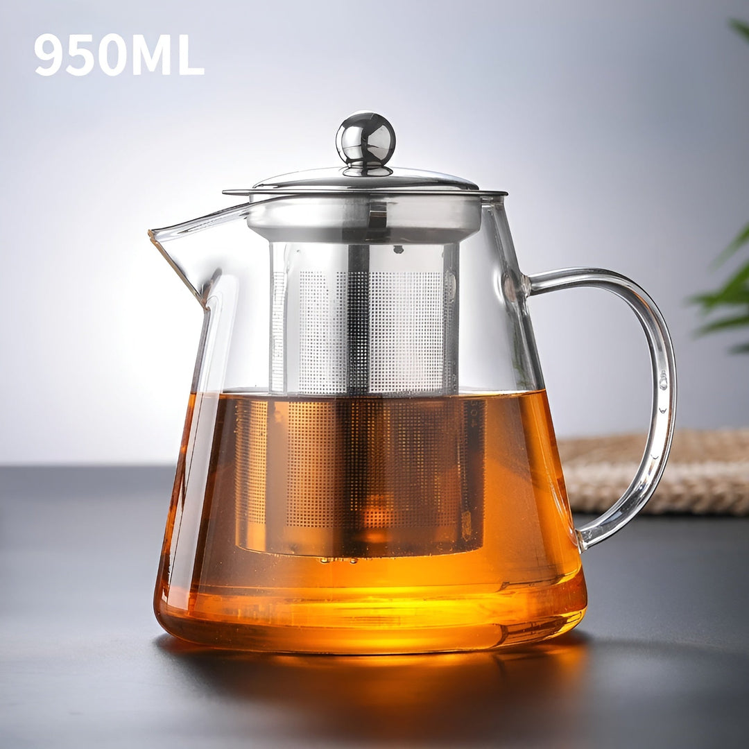 Teekanne Glas mit Sieb 950 ml