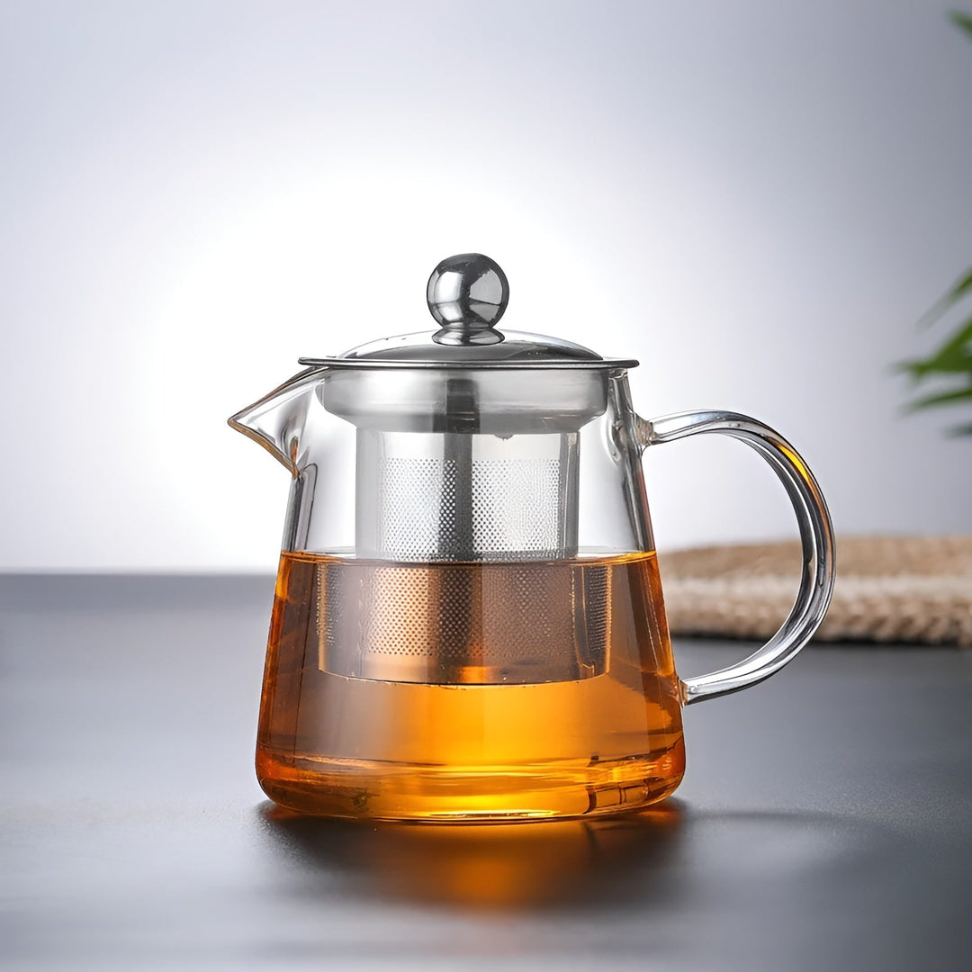 Teekanne Glas mit Sieb Borosilikatglas