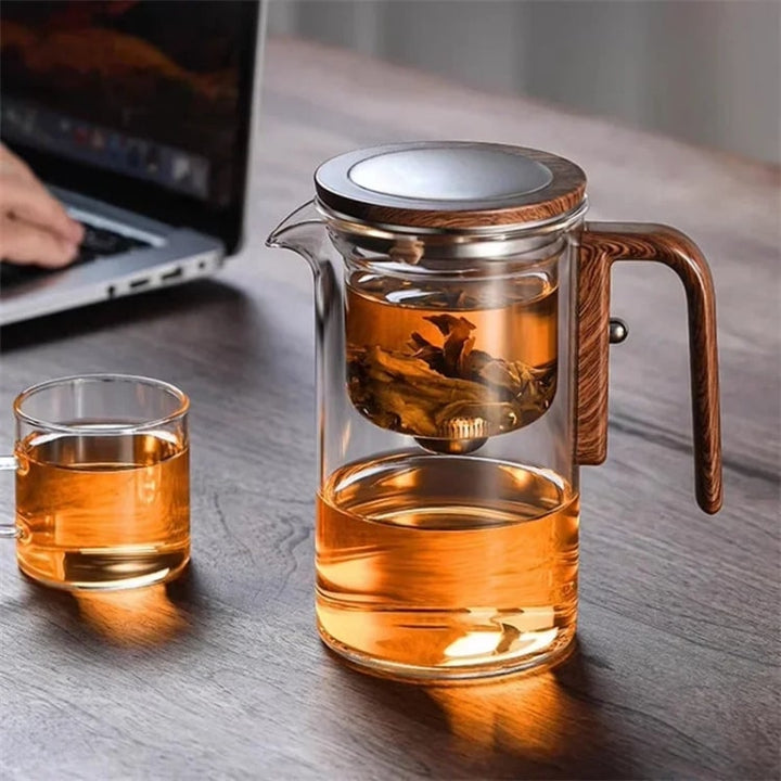 Teekanne mit Sieb Teeglas