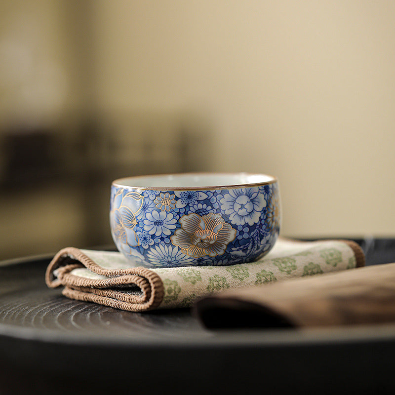 Teekanne Mit Tasse Lotus Blüten Kung Fu