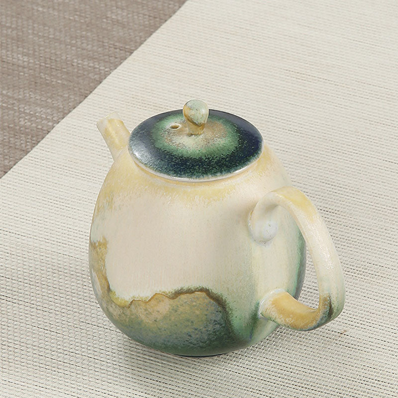 Teekanne Mit Tassen Gongfu Keramik Grün Gaiwan