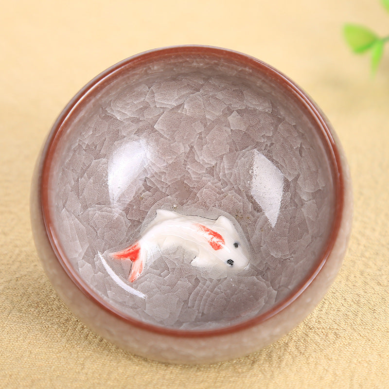 Teeschale Koi Keramik Klein Gaiwan