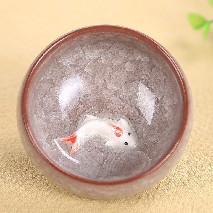 Teeschale Koi Keramik Klein Gaiwan