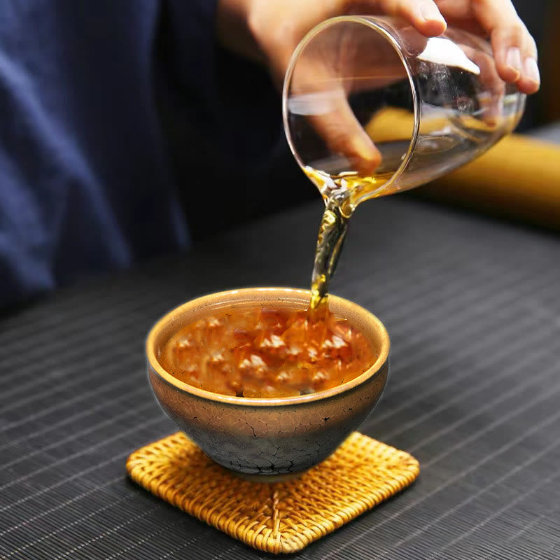 Teeset Goldtupfen Jianzhan Keramik Geschenk Gaiwan