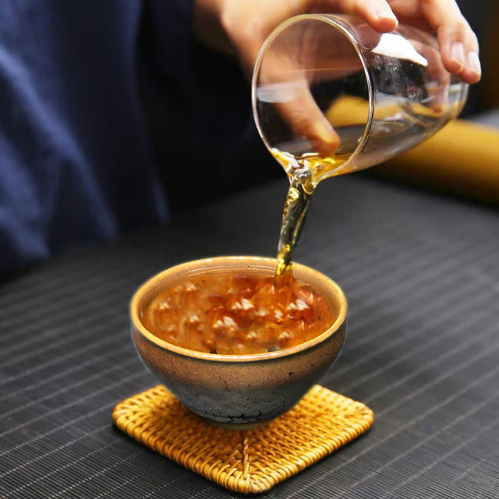 Teeset Goldtupfen Jianzhan Keramik Geschenk Gaiwan