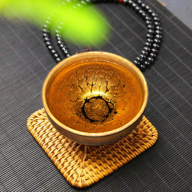 Teeset Goldtupfen Jianzhan Keramik Geschenk