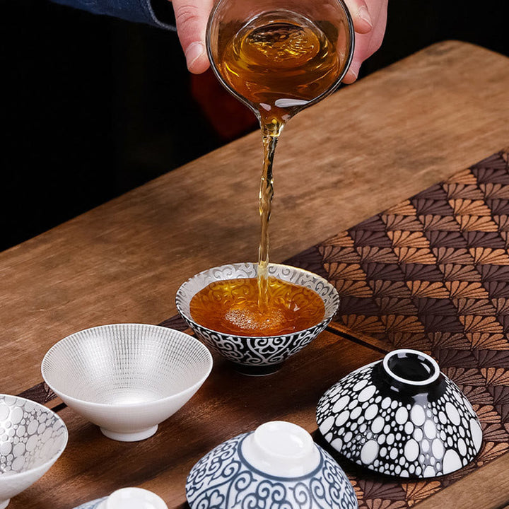 Teetasse Chinesisch Tibet Fu Zeichen Keramik