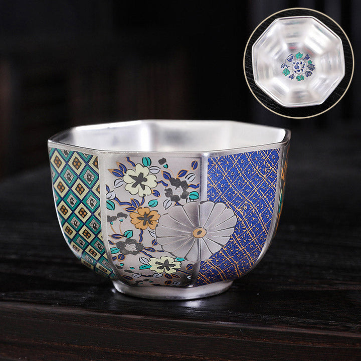 Teetasse Chinesisch Chrysantheme Keramik Kung Fu Porzellan