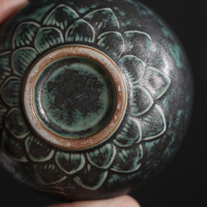 Teetasse Chinesisch Kranich Keramik Matcha