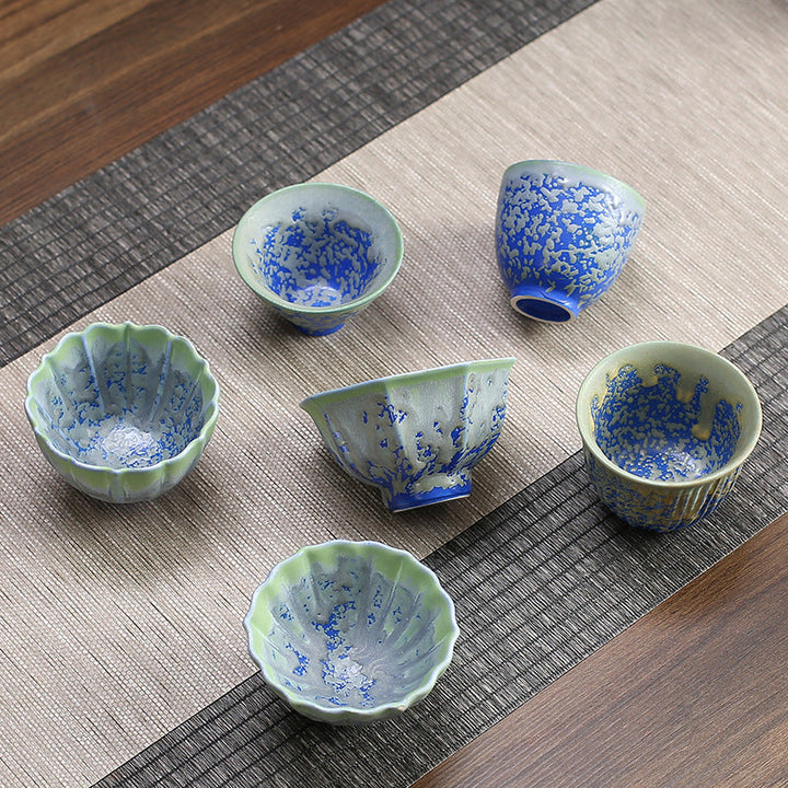 Teetasse Chinesisch Lotus Ofenwandlung Keramik