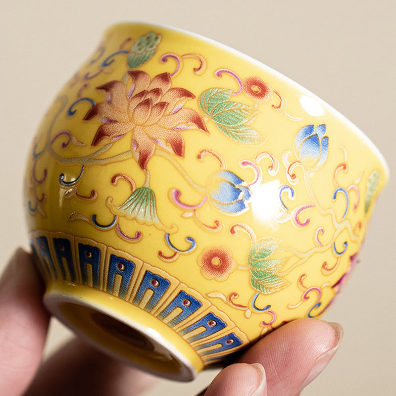 Teetasse Design Lotus Kung Fu Keramik Geschenk