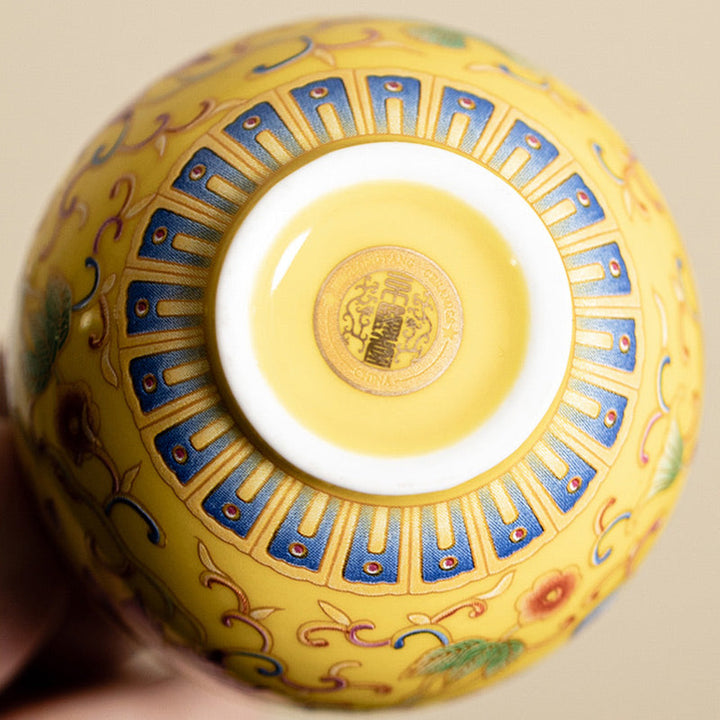 Teetasse Design Lotus Kung Fu Keramik Matcha