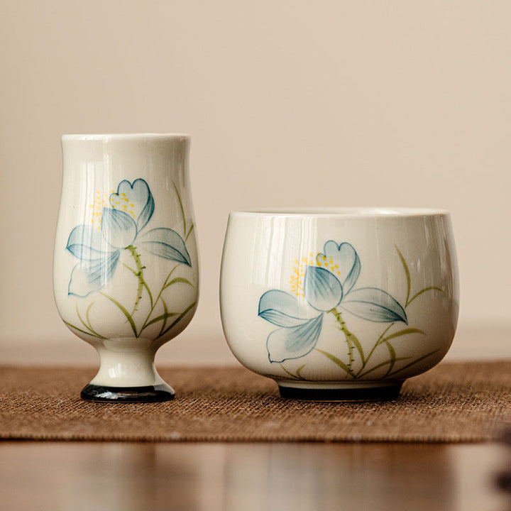 Teetasse Design Lotus Blume Keramik