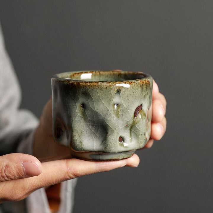 Teetasse Eisriss Jianzhan Keramik Kung Fu