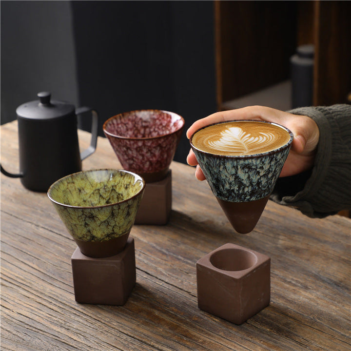 Teetasse Japanisch Retro Ofenglasur Keramik