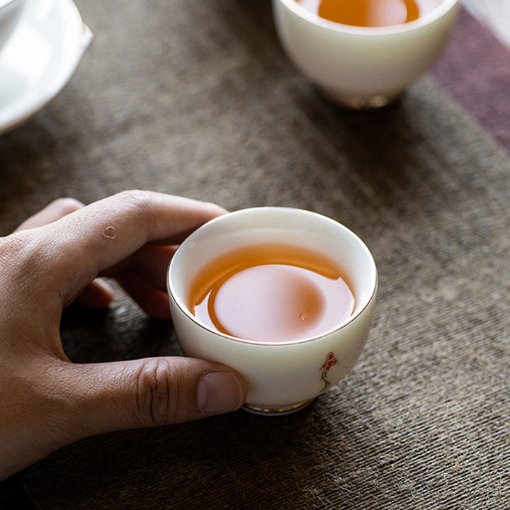 Teetasse Japanisch Koi Fisch Keramik Teezeremonie