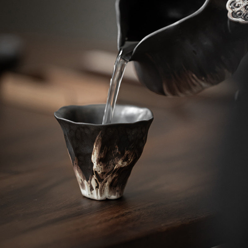 Teetasse Japanisch Lotus Zen Keramik 50ml Teezeremonie