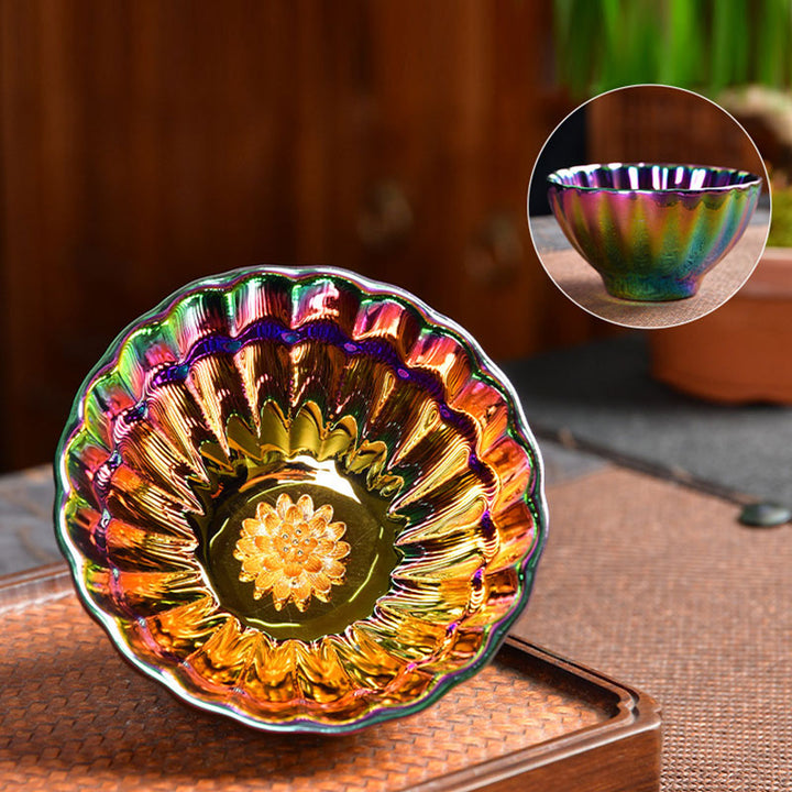 Teetasse Lotus Pfau Jianzhan Keramik Gaiwan