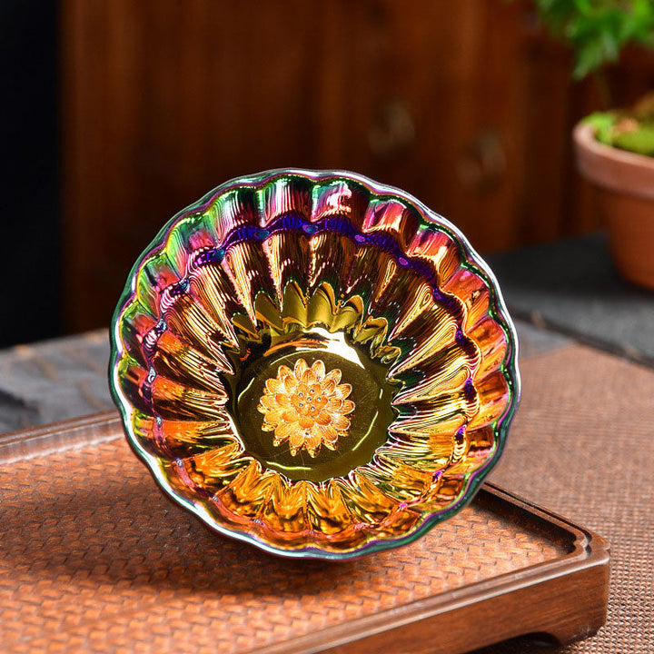 Teetasse Lotus Pfau Jianzhan Keramik