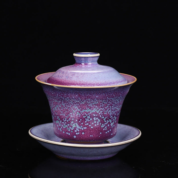 Teetasse Mit Deckel Gaiwan Sancai Porzellan