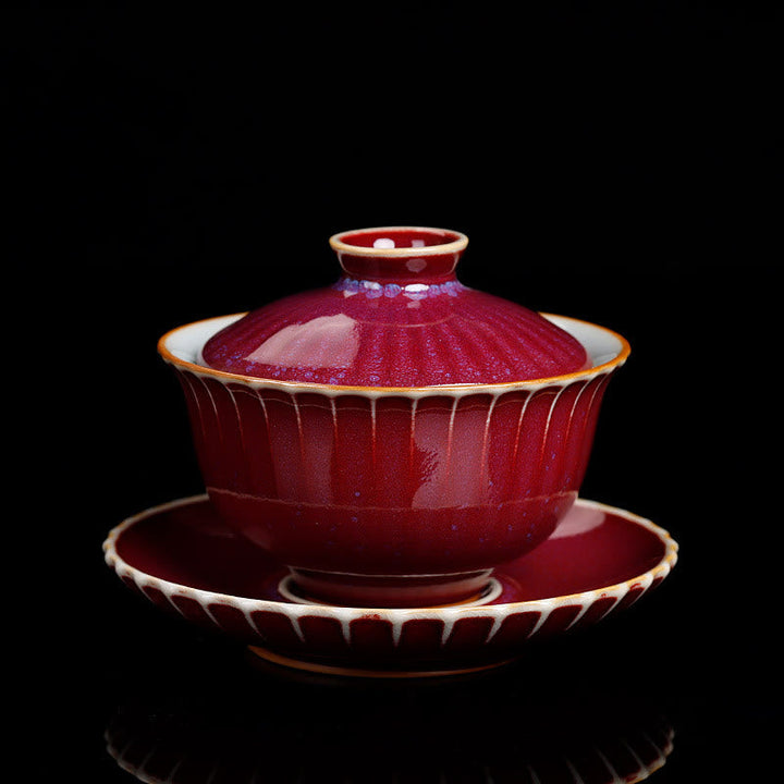 Teetasse Mit Deckel Gaiwan Sancai Teezeremonie
