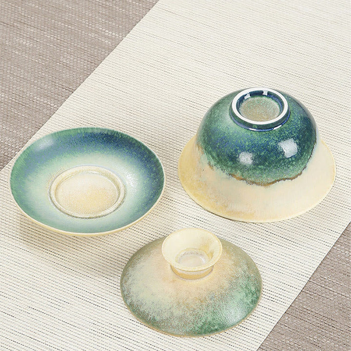 Teetasse Mit Deckel Und Sieb Ozeanwellen Sancai Deko