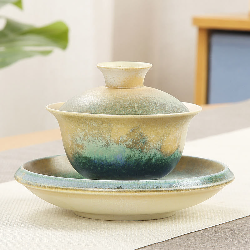 Teetasse Mit Deckel Und Sieb Ozeanwellen Sancai Geschenk