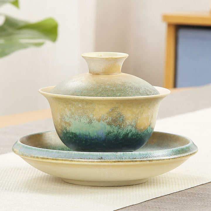 Teetasse Mit Deckel Und Sieb Ozeanwellen Sancai Geschenk