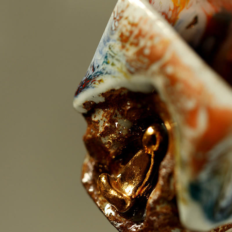 Teetasse Mit Henkel Buddha Dunhuang Keramik Deko