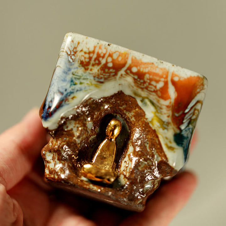 Teetasse Mit Henkel Buddha Dunhuang Keramik Porzellan