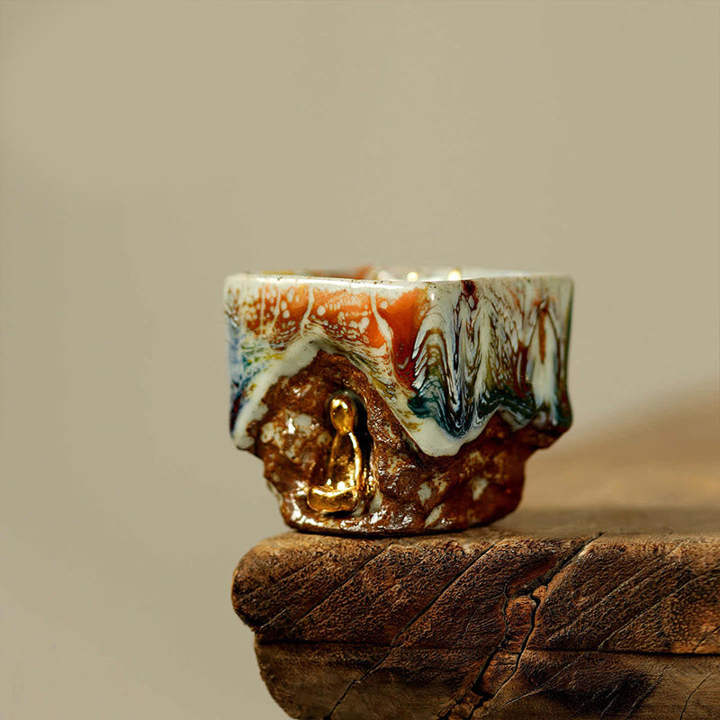 Teetasse Mit Henkel Buddha Dunhuang Keramik