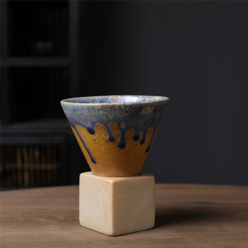 Teetasse Mit Untertasse (210) Vintage Keramik 200ml Gaiwan