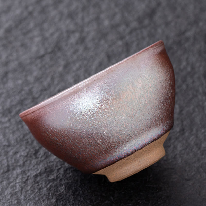 Teetasse Porzellan Jianzhan Rosa Gold Kung Fu Deko