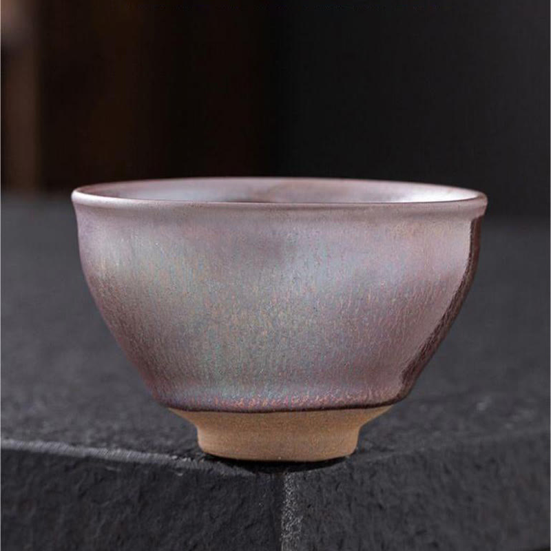 Teetasse Porzellan Jianzhan Rosa Gold Kung Fu Gaiwan