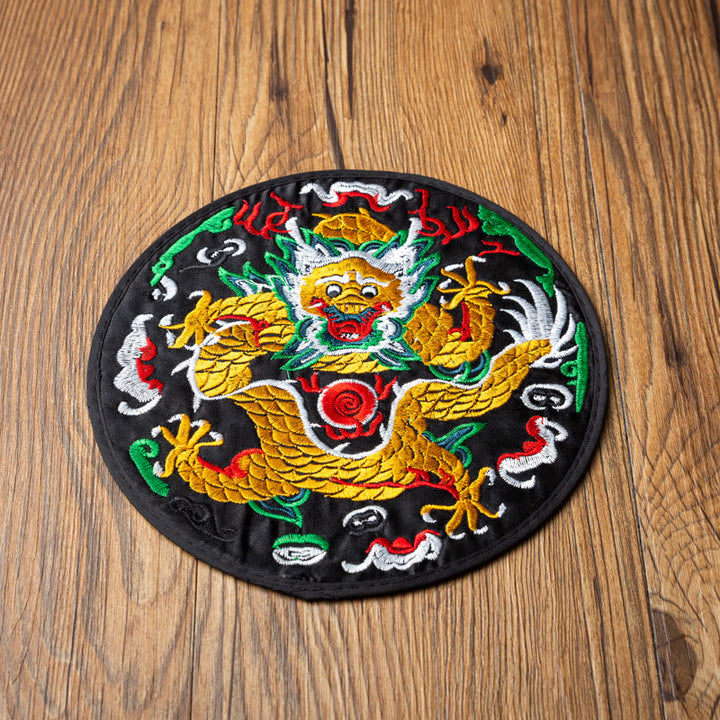 Teetasse Untersetzer Drachen Stickerei Kung Fu Geschenk