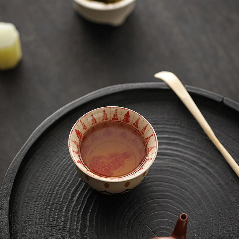 Teetassen Aus Porzellan Tausend Buddhas 100ml Gaiwan