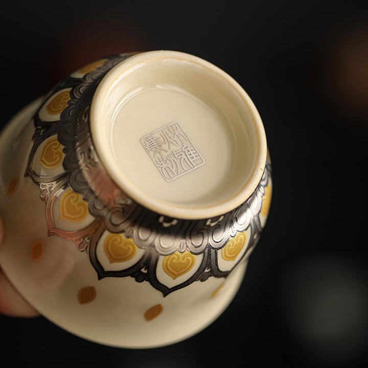 Teetassen Aus Porzellan Tausend Buddhas 100ml Teezeremonie