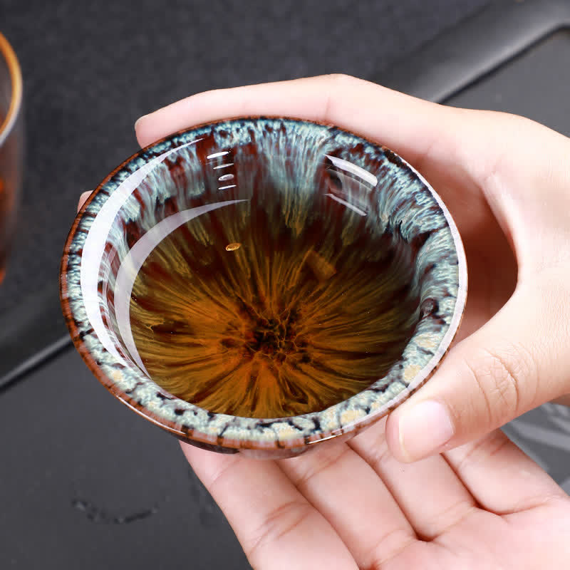 Teetassen Keramik Bunt Büro Gaiwan