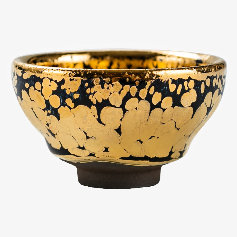 Teetassen Keramik Gold Jianzhan Kung Fu Geschenk