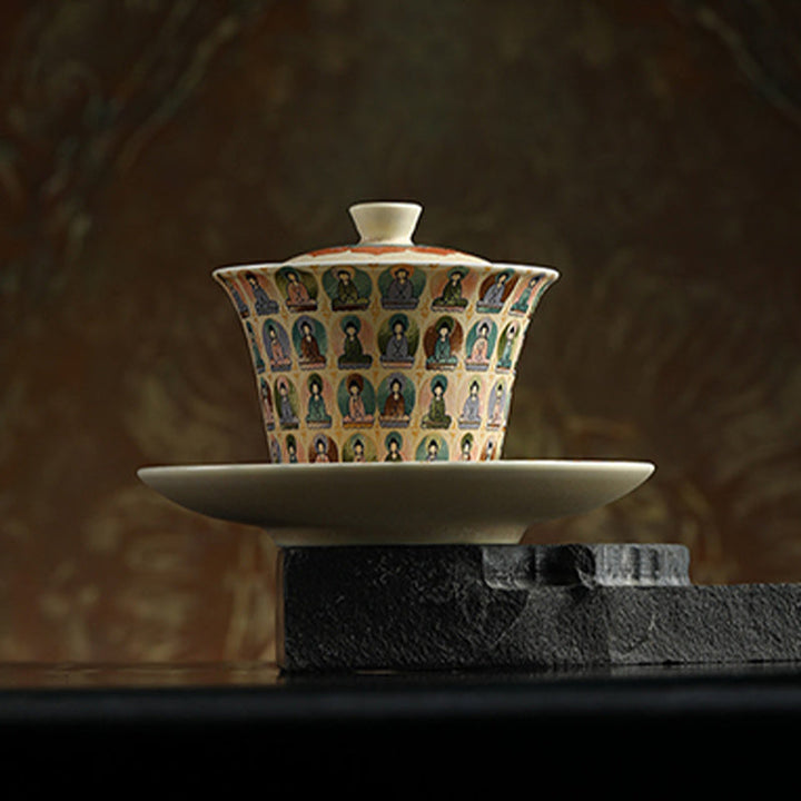 Teetassen Mit Deckel Dunhuang Apsara Gaiwan